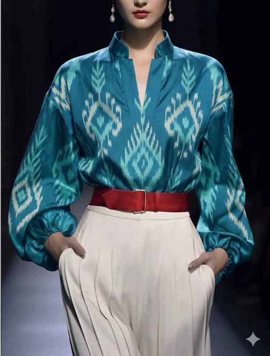 Atelier Obsidian Ikat Shirt