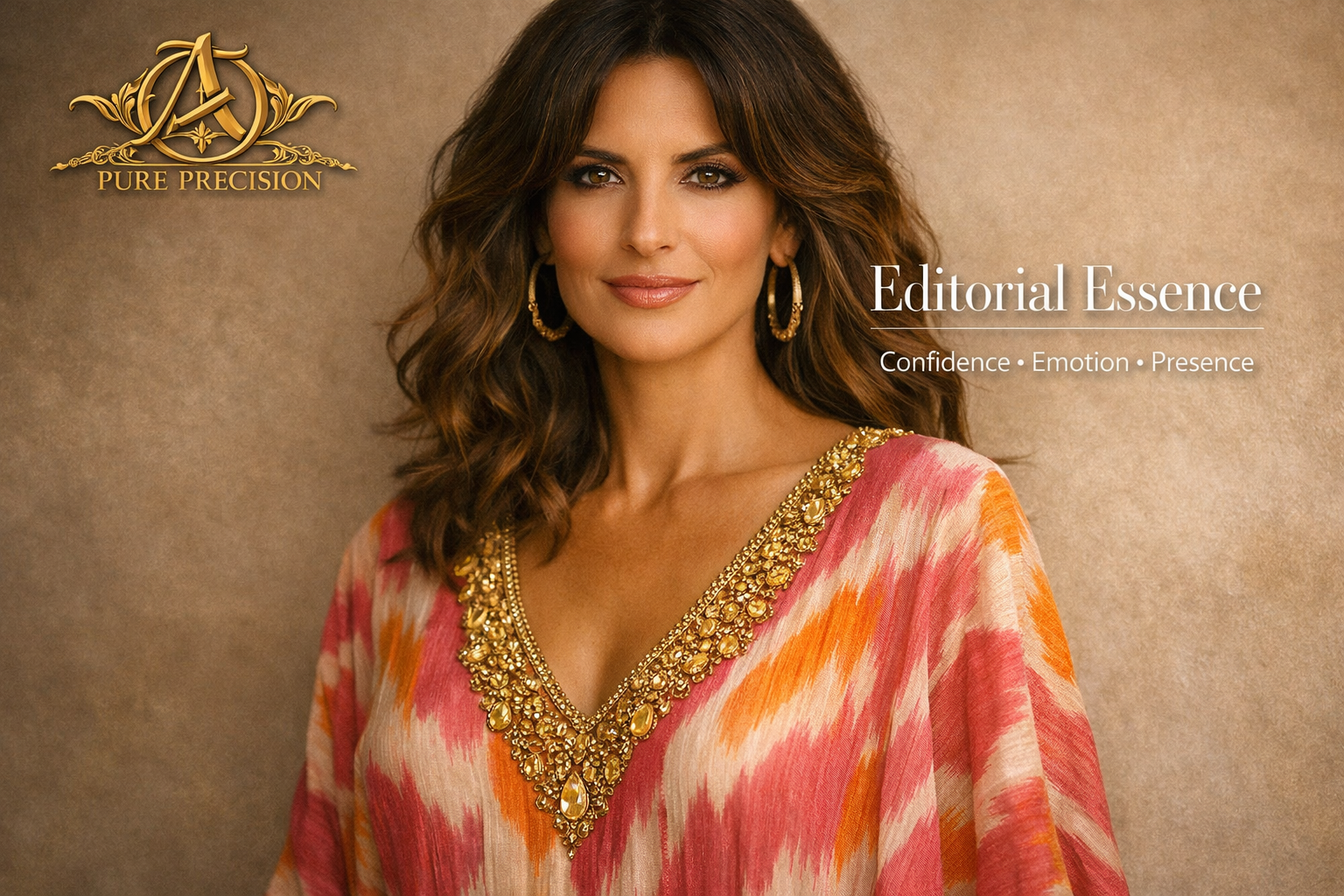 Sunset Ikat Wrap Blouse