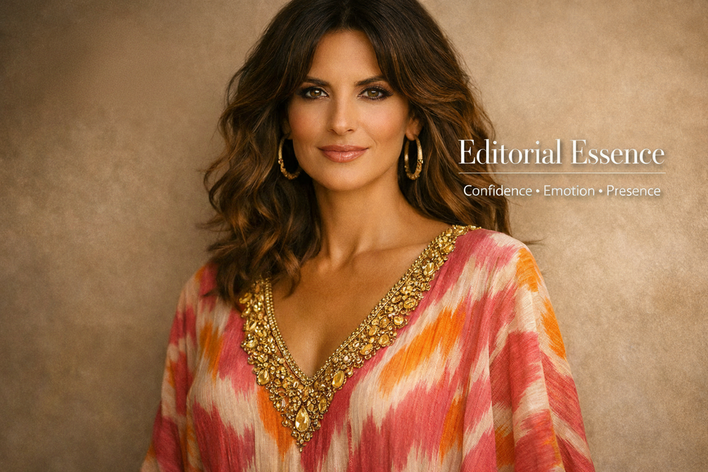 Sunset Ikat Wrap Blouse Set