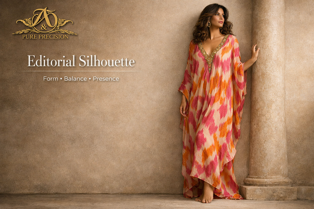 Verdant Ikat Gown