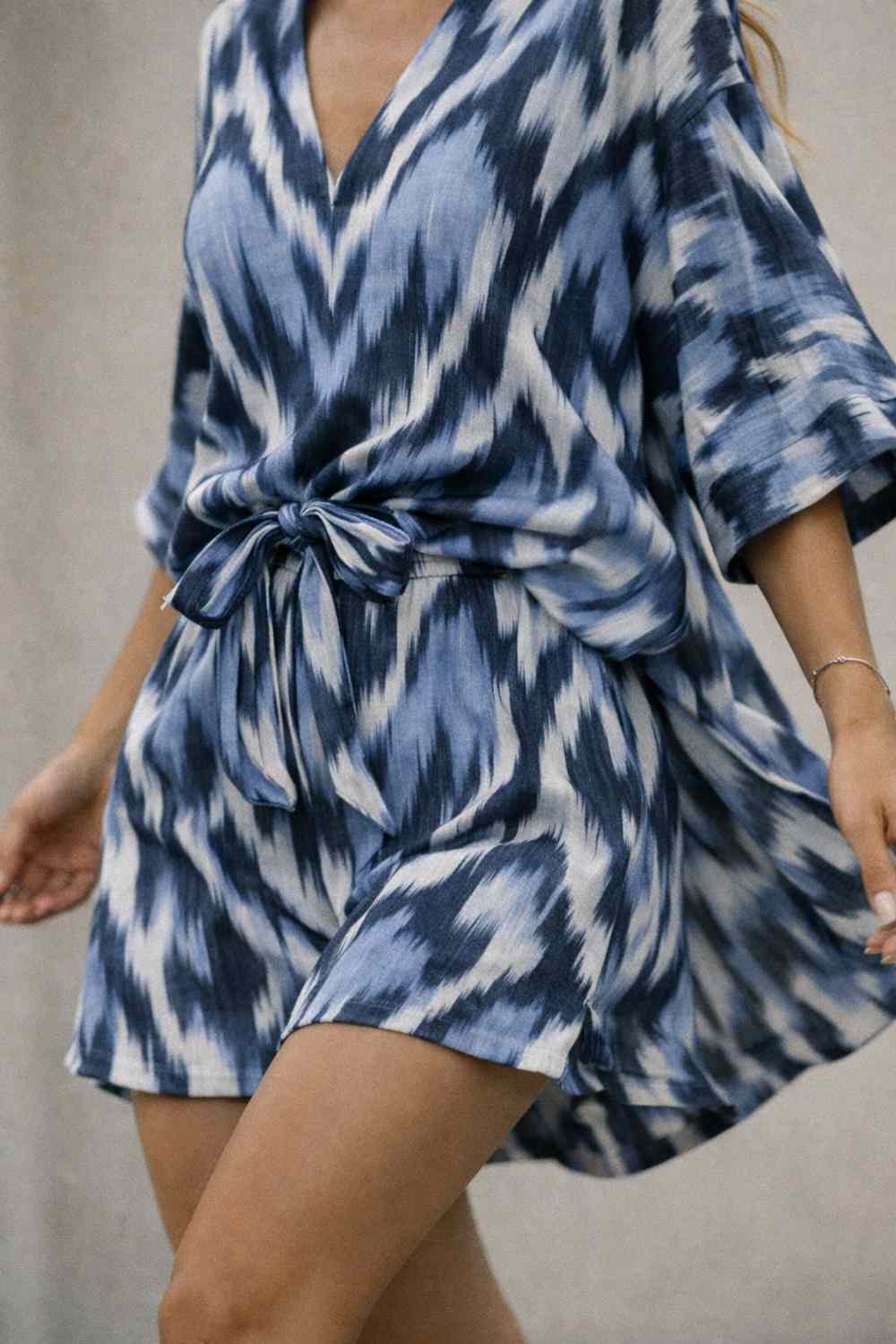 Lagoon Ikat Shirt & Shorts Set — image 1