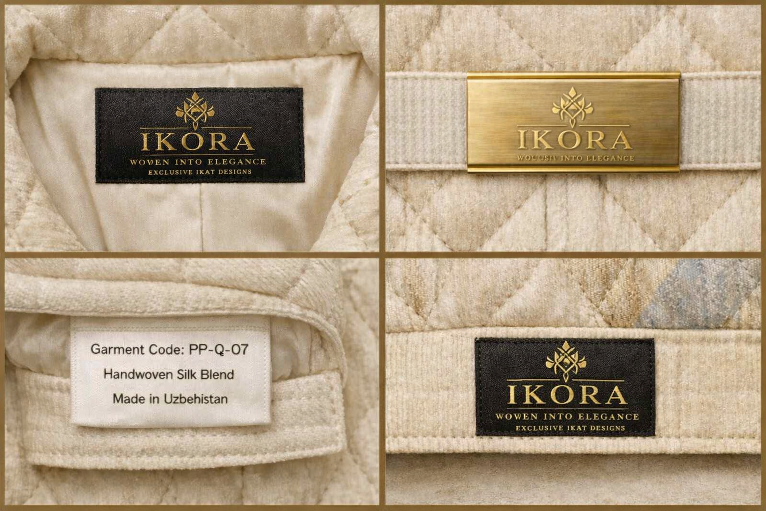Ivory Ikat Duster Coat