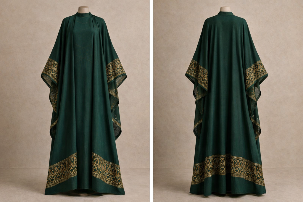 Court Crimson Gown Set