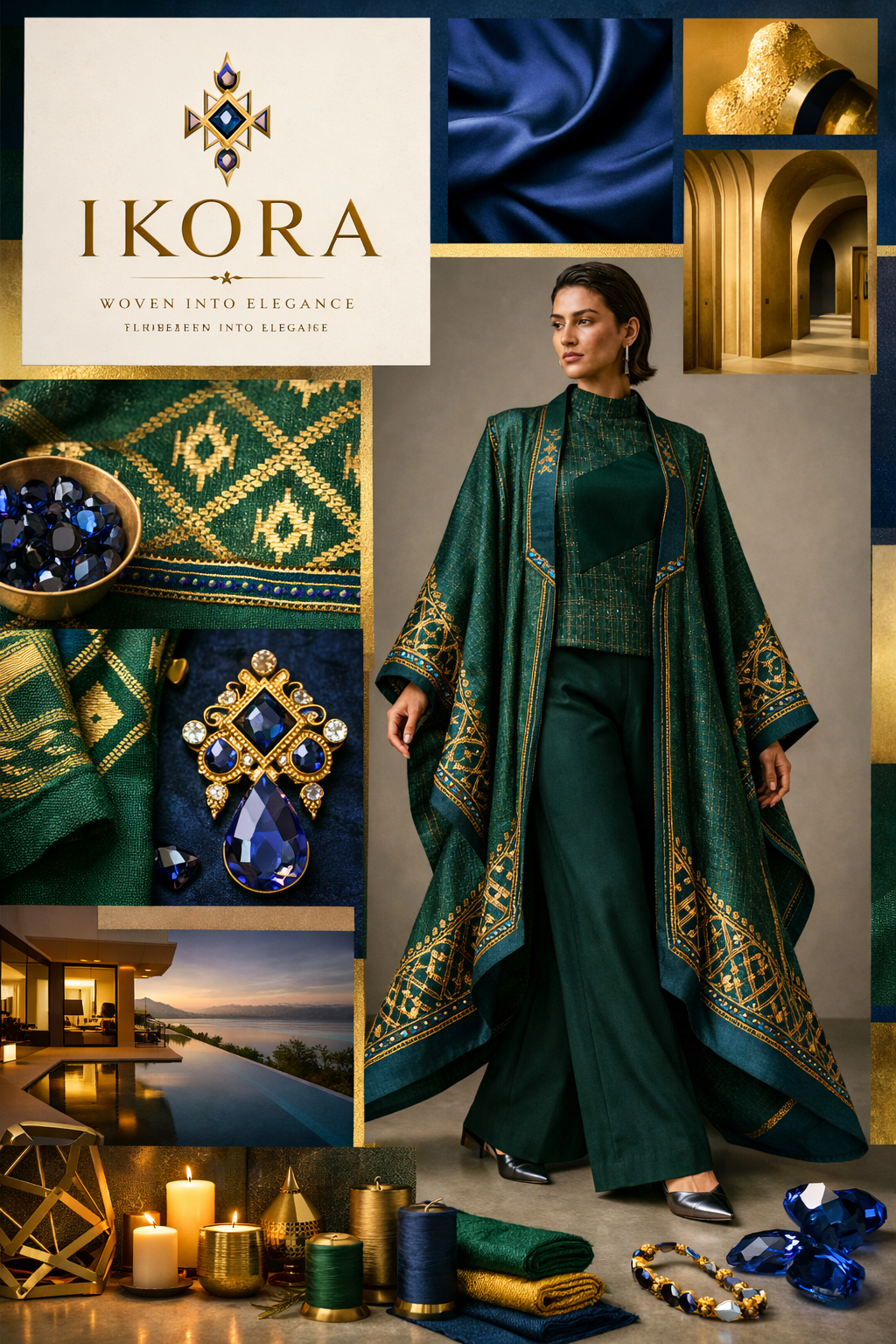 Court Crimson Gown Set — image 2