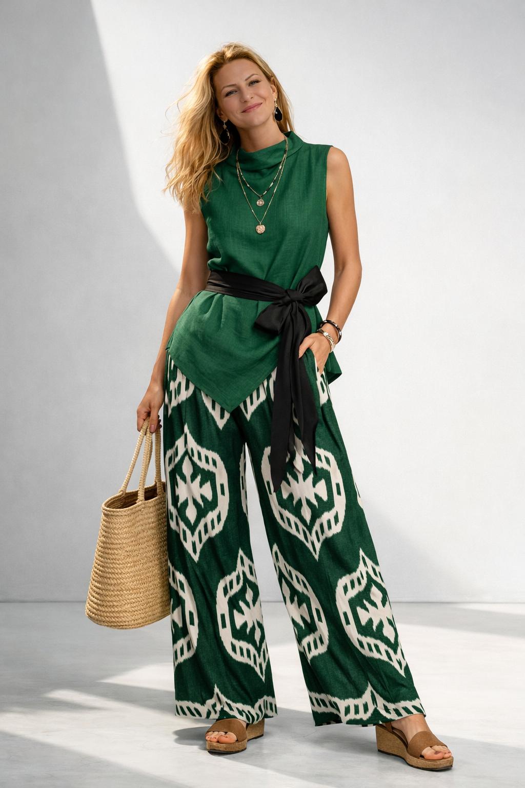 Ikat Belted Ember Set