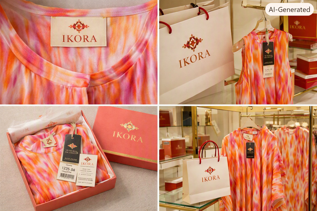 Sunset Ikat Wrap Blouse Set