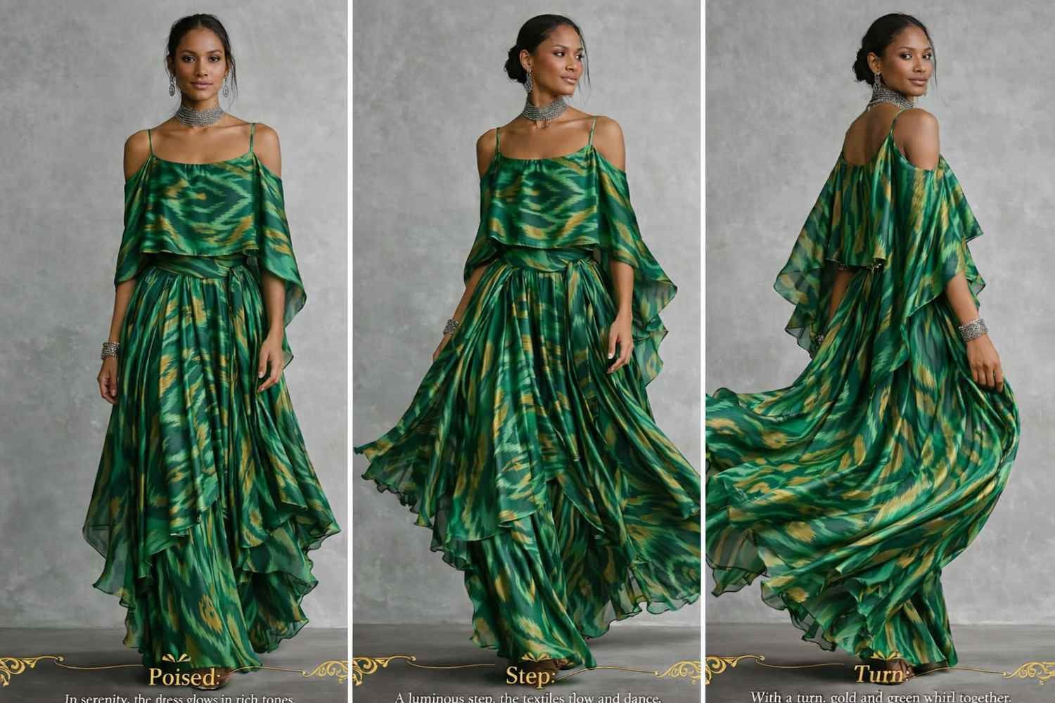 Lagoon Ikat Gown