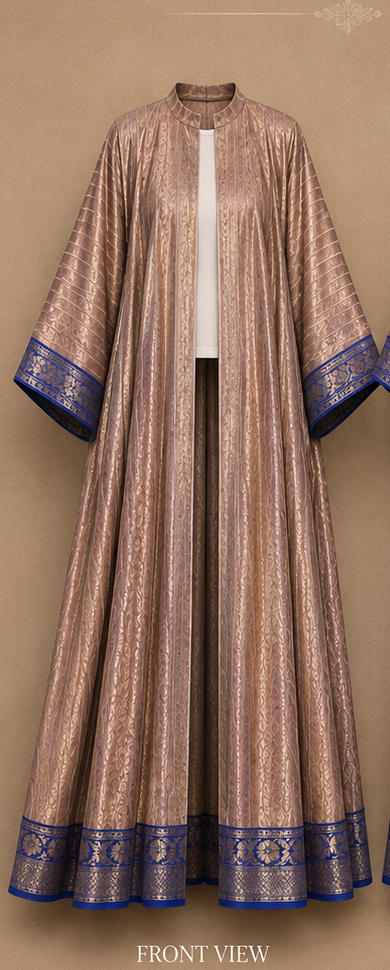 Uzbek Ikat Kaftan Set | Luxury Silk Resort Wear | IKORA