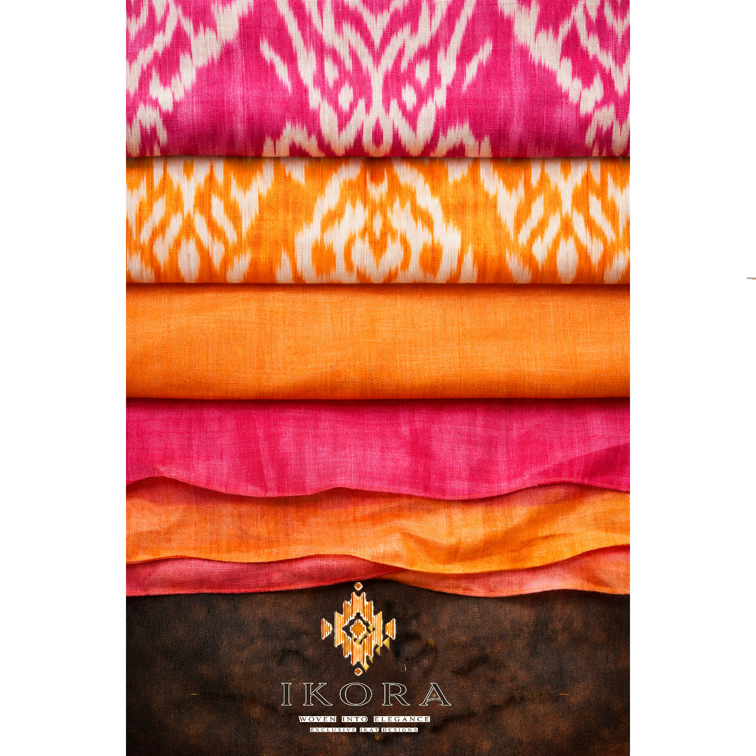 Amber Ikat Gown