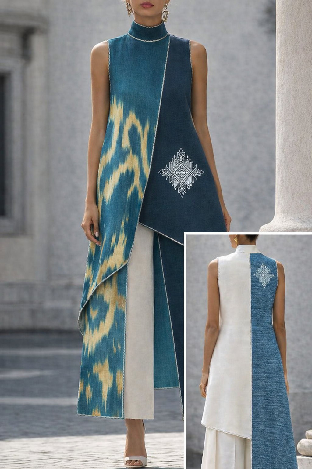 Verdant Ikat Set