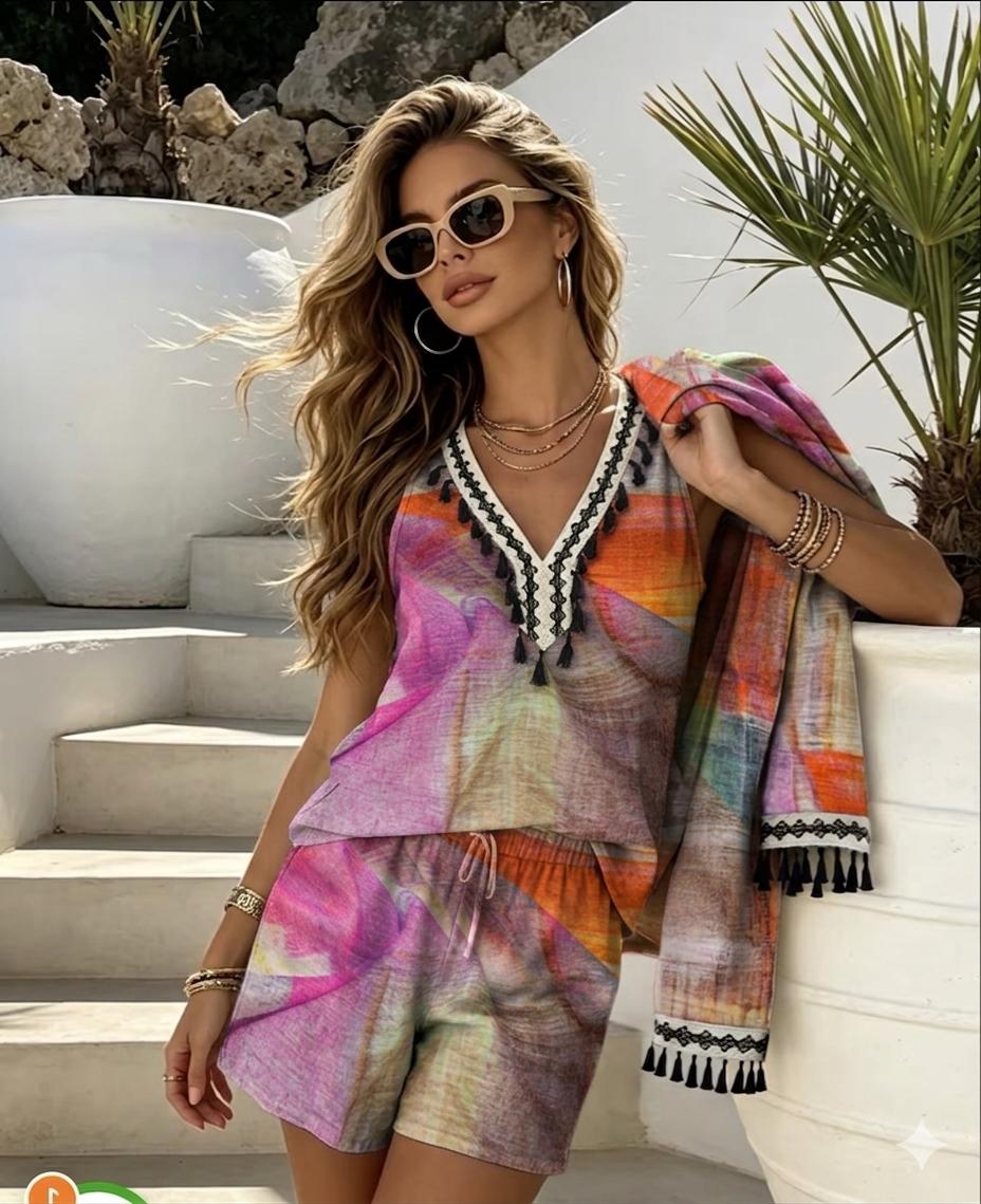 Dye Coral Tie Resort Set — image 1