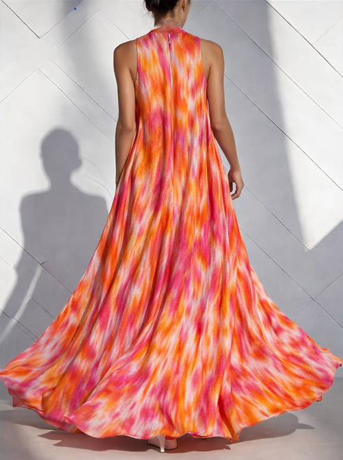 Amber Ikat Gown