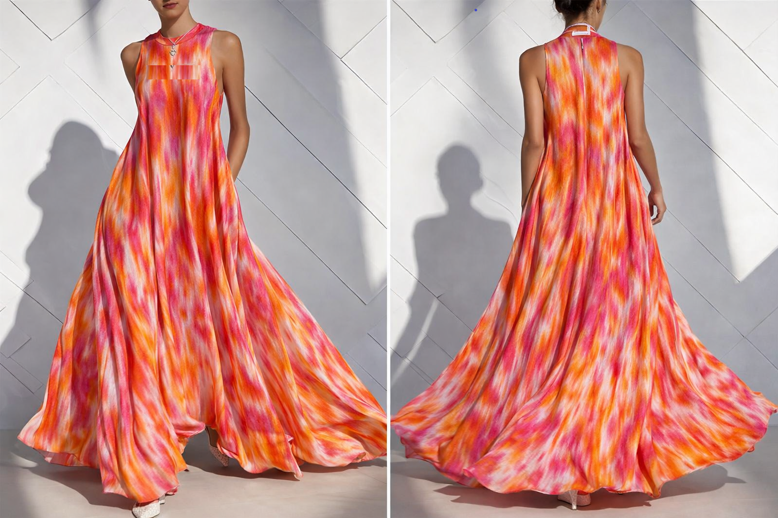 Amber Ikat Gown