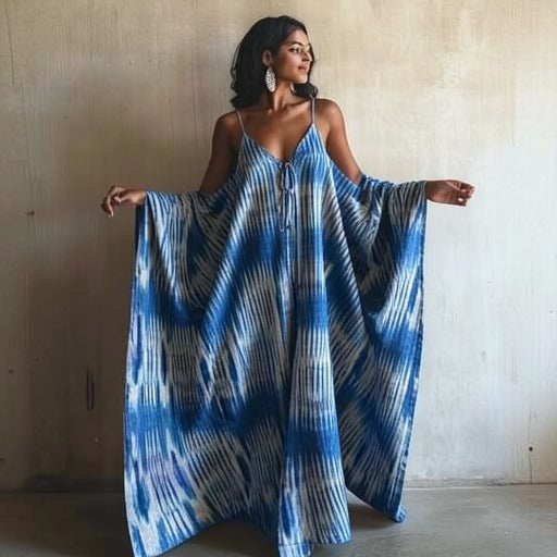 Sky Ikat Kimono